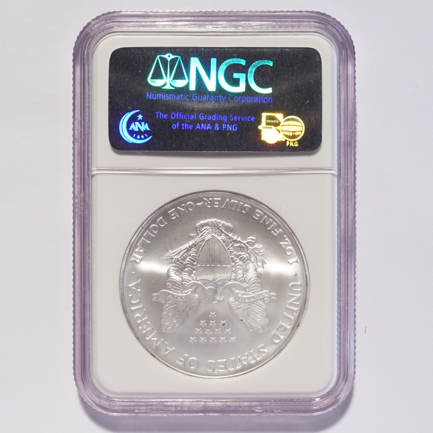 2007 Silver American Eagle Dollar NGC MS69 - Image 2