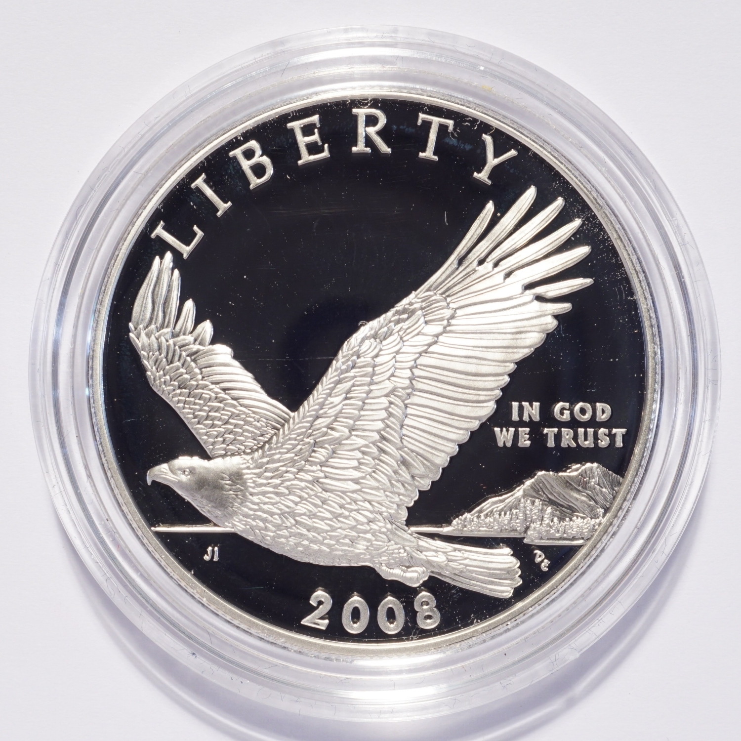2008 Bald Eagle Commemorative Proof Silver Dollar - Image 2