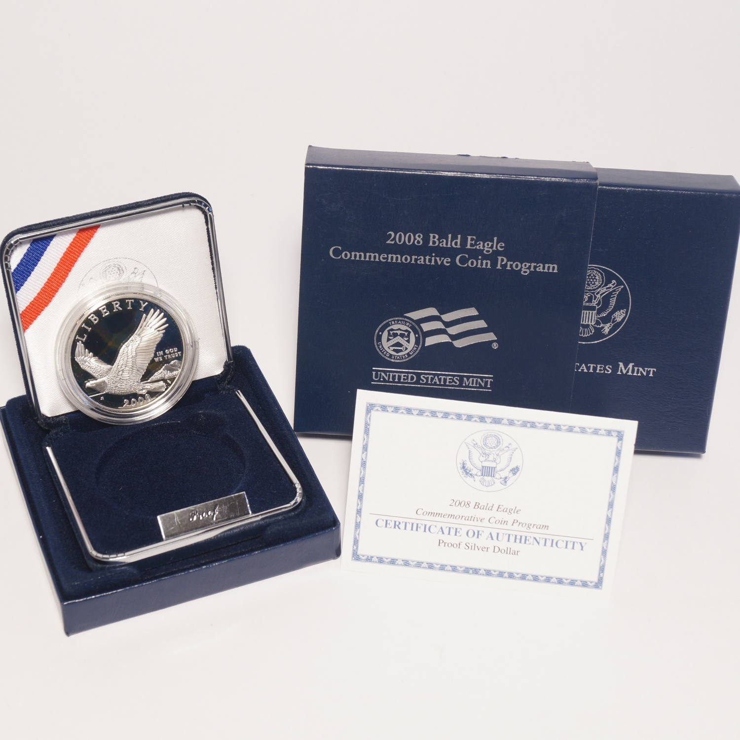 2008 Bald Eagle Commemorative Proof Silver Dollar