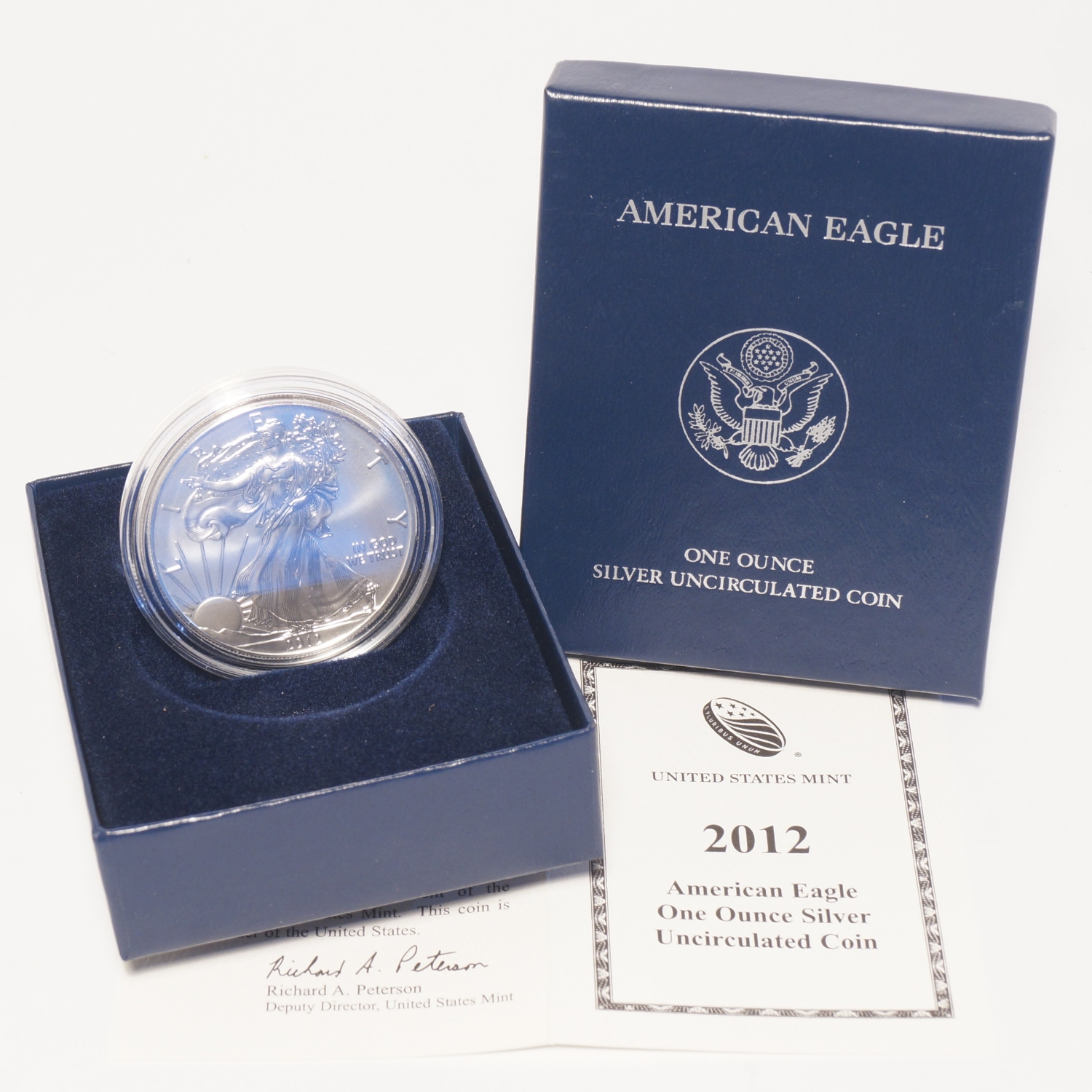 2012-W Silver American Eagle Dollar Burnished