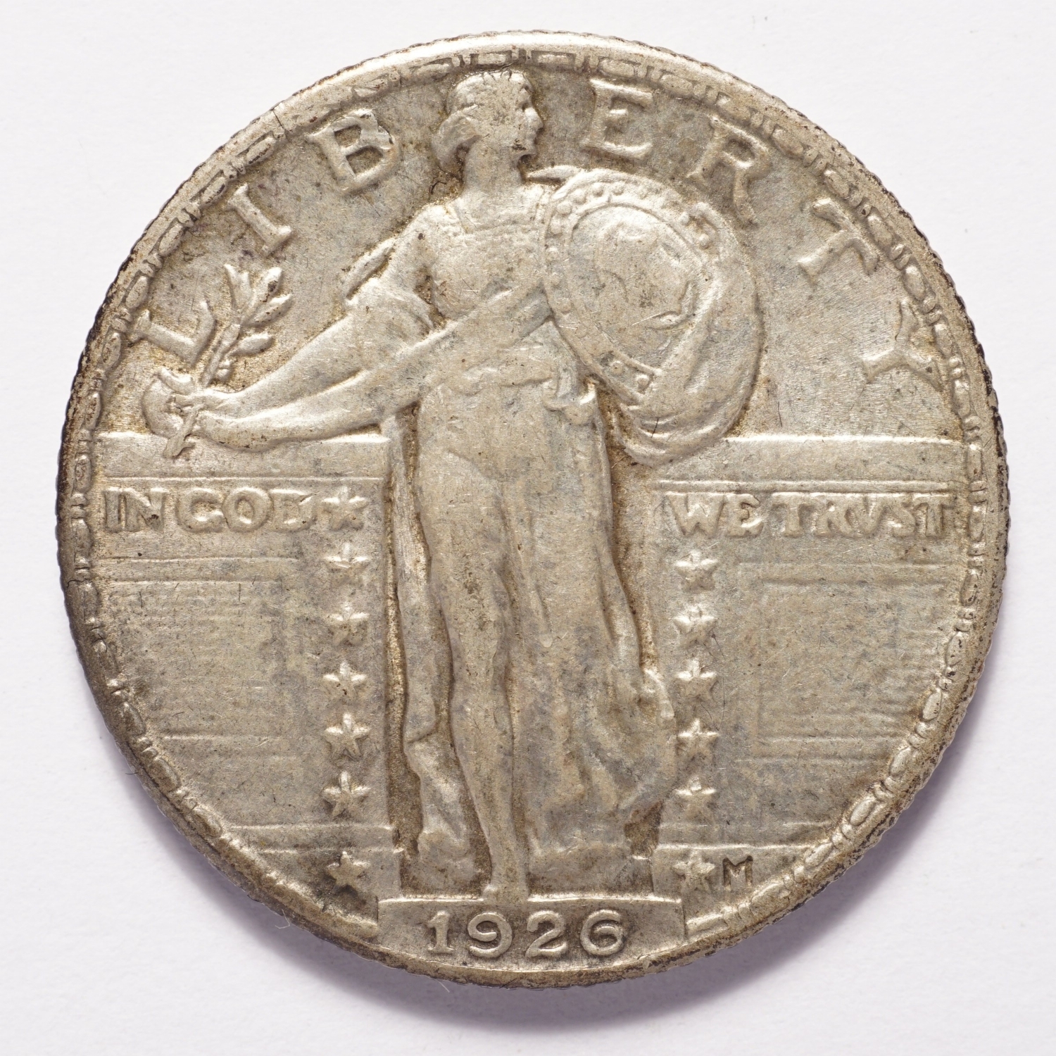 1926 Liberty Standing Silver Quarter - Image 9
