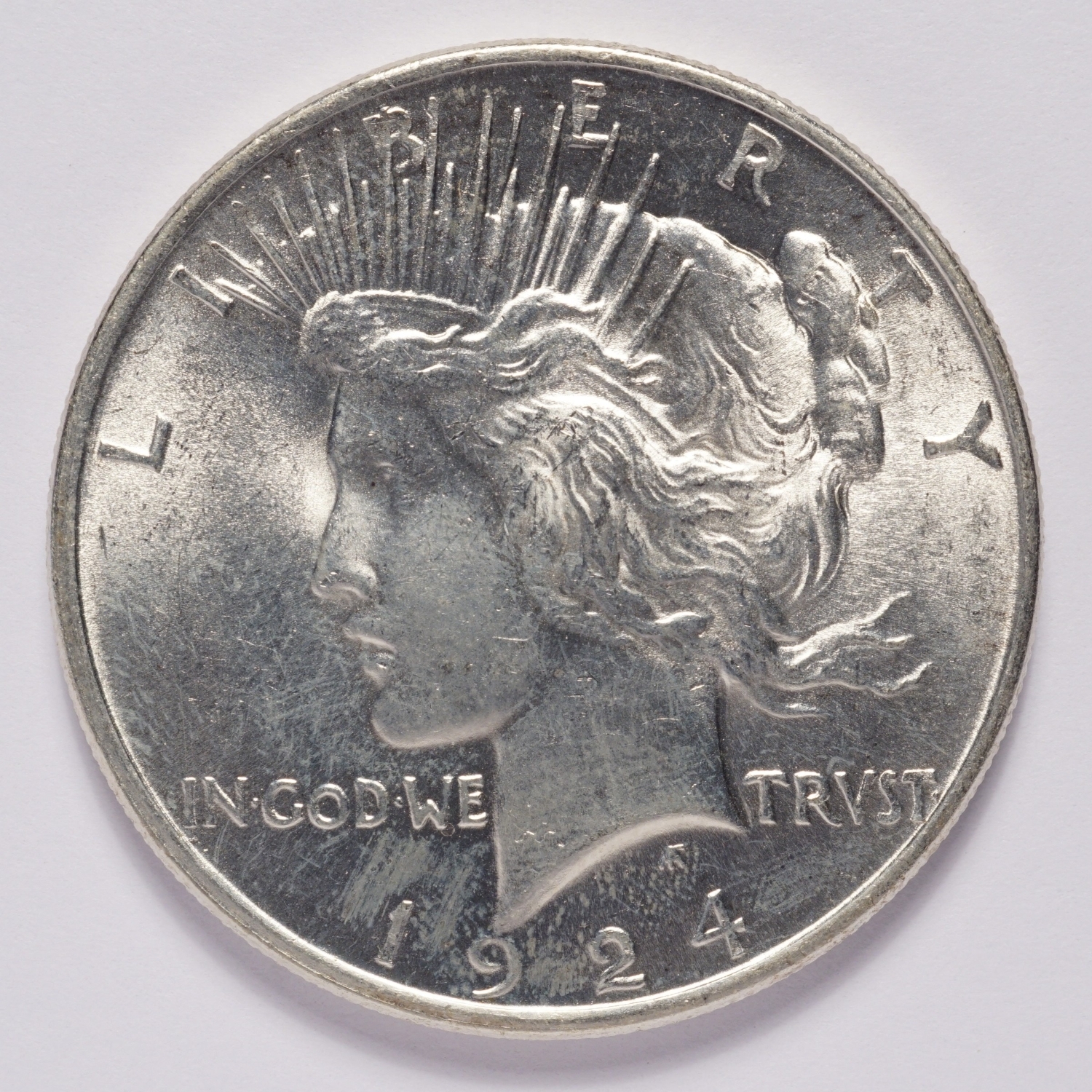 1924 Peace Silver Dollar Unc