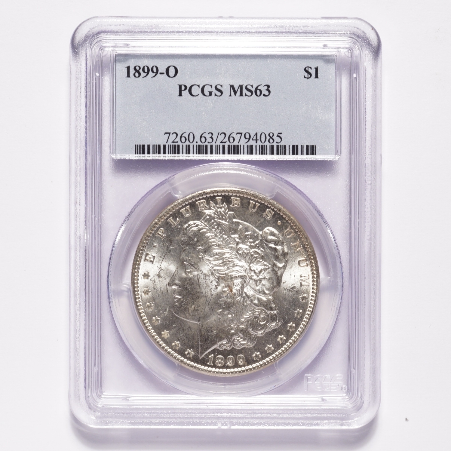 1899-O Morgan Silver Dollar PCGS MS63