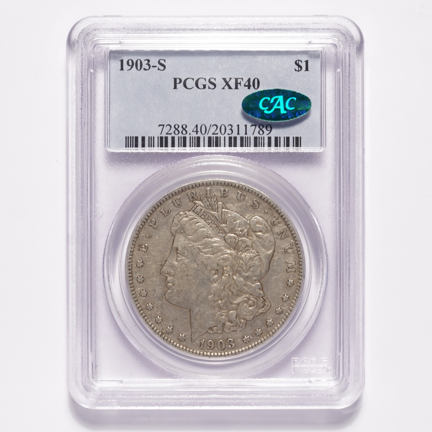 1903-S Morgan Silver Dollar PCGS XF40 CAC