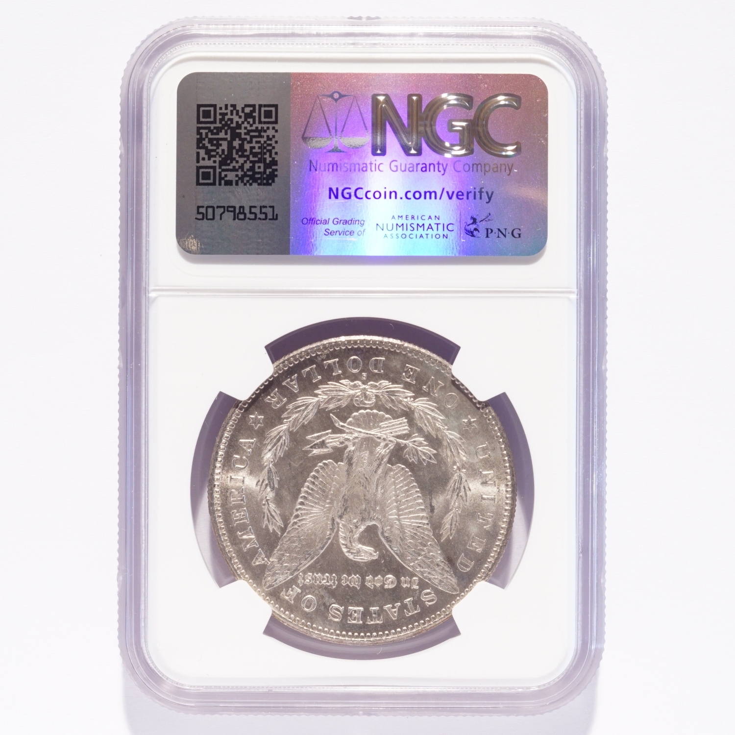 1878-S Morgan Silver Dollar NGC MS62 - Image 2
