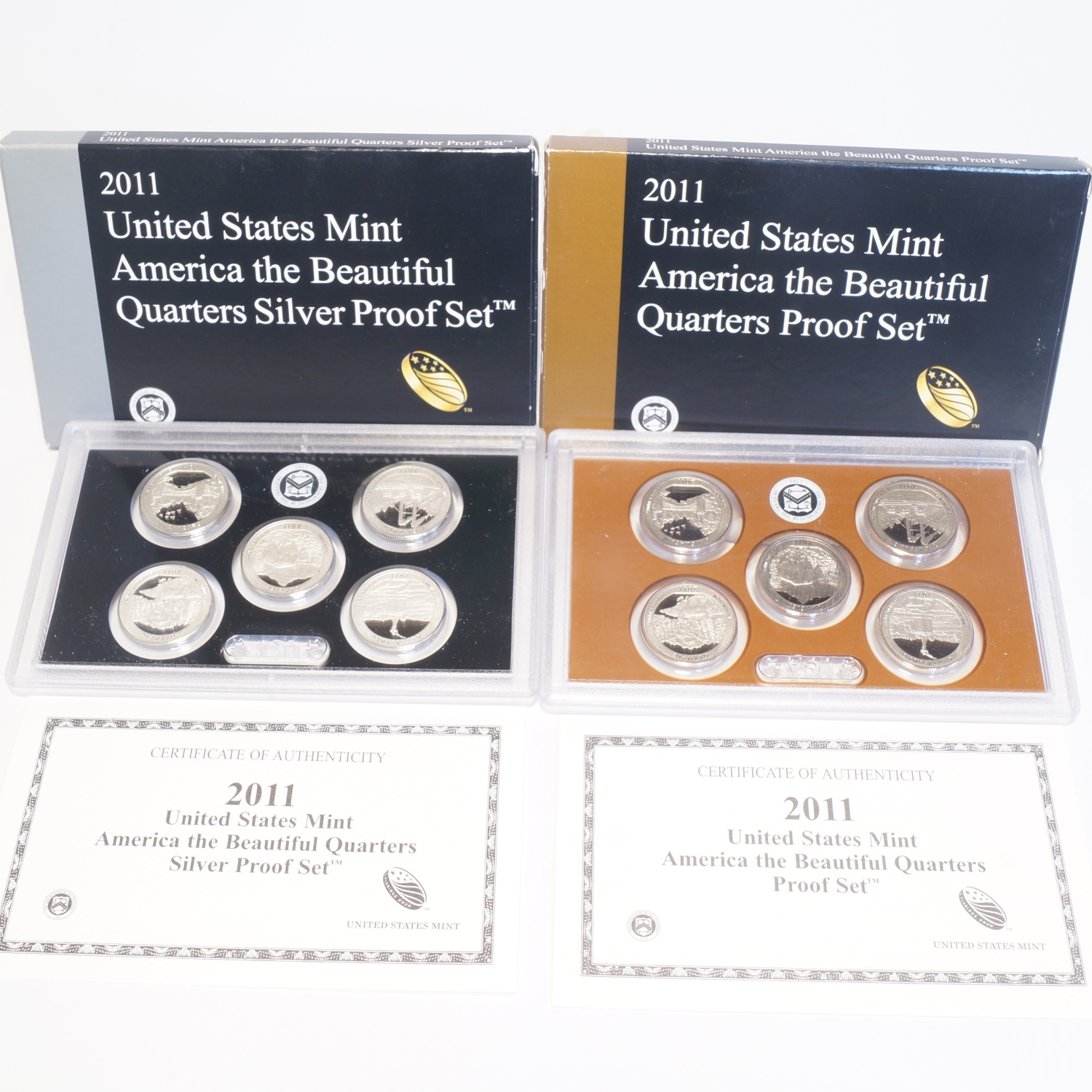 2011 Proof Set Silver/Clad Quarters