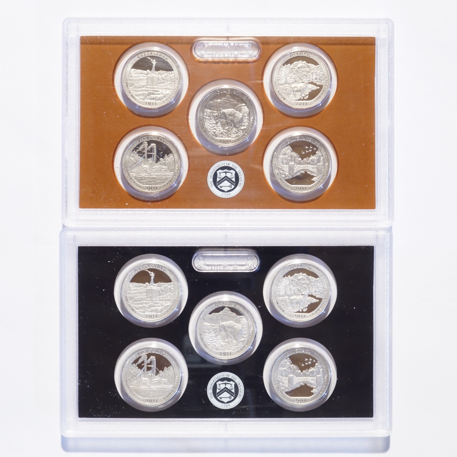2011 Proof Set Silver/Clad Quarters - Image 3