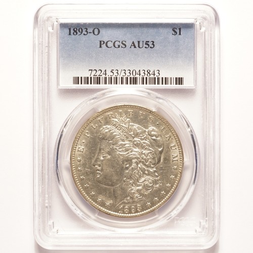 1893-O Morgan Silver Dollar PCGS AU53