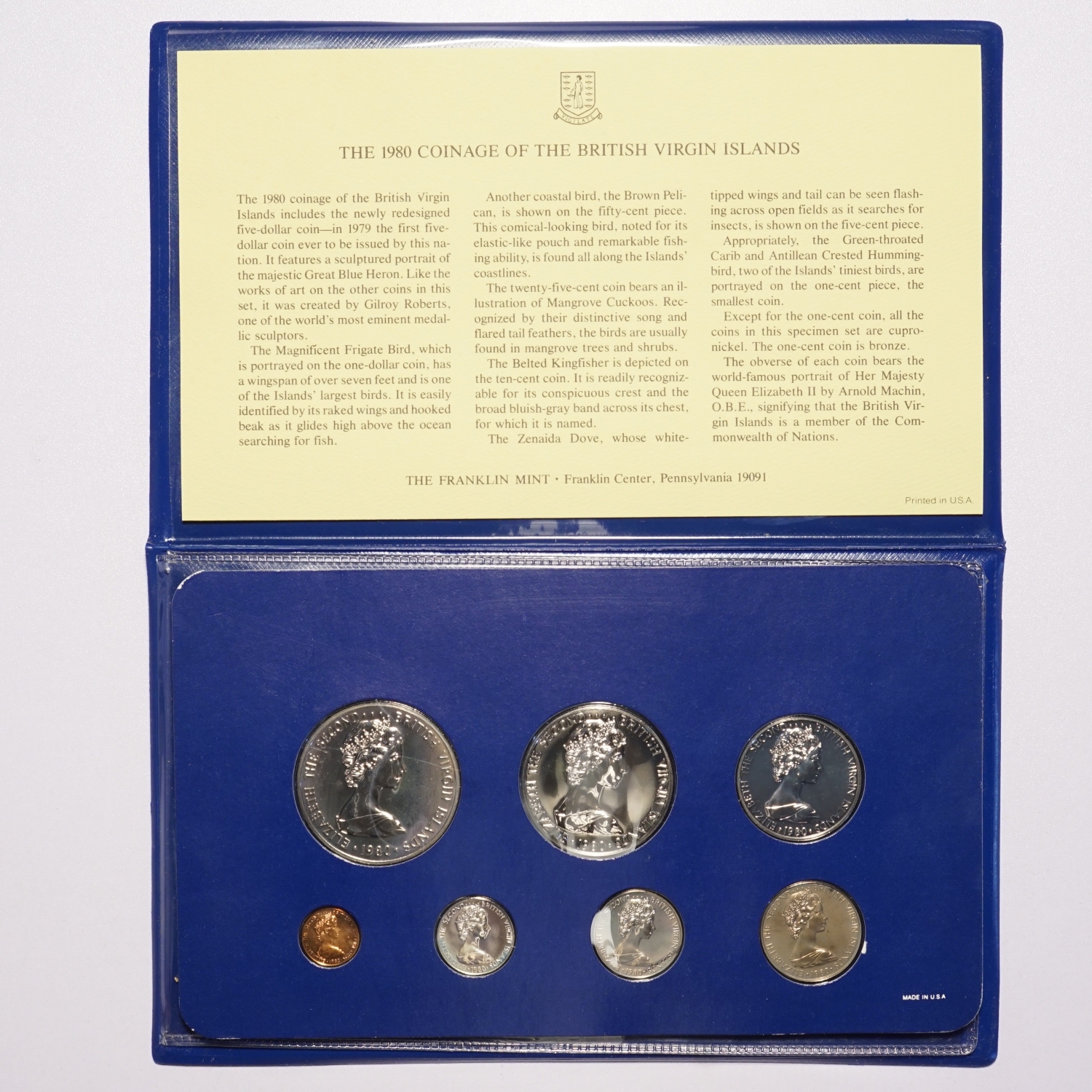 1973 First Coinage of the British Virgin Islands Specimen Set - Image 3