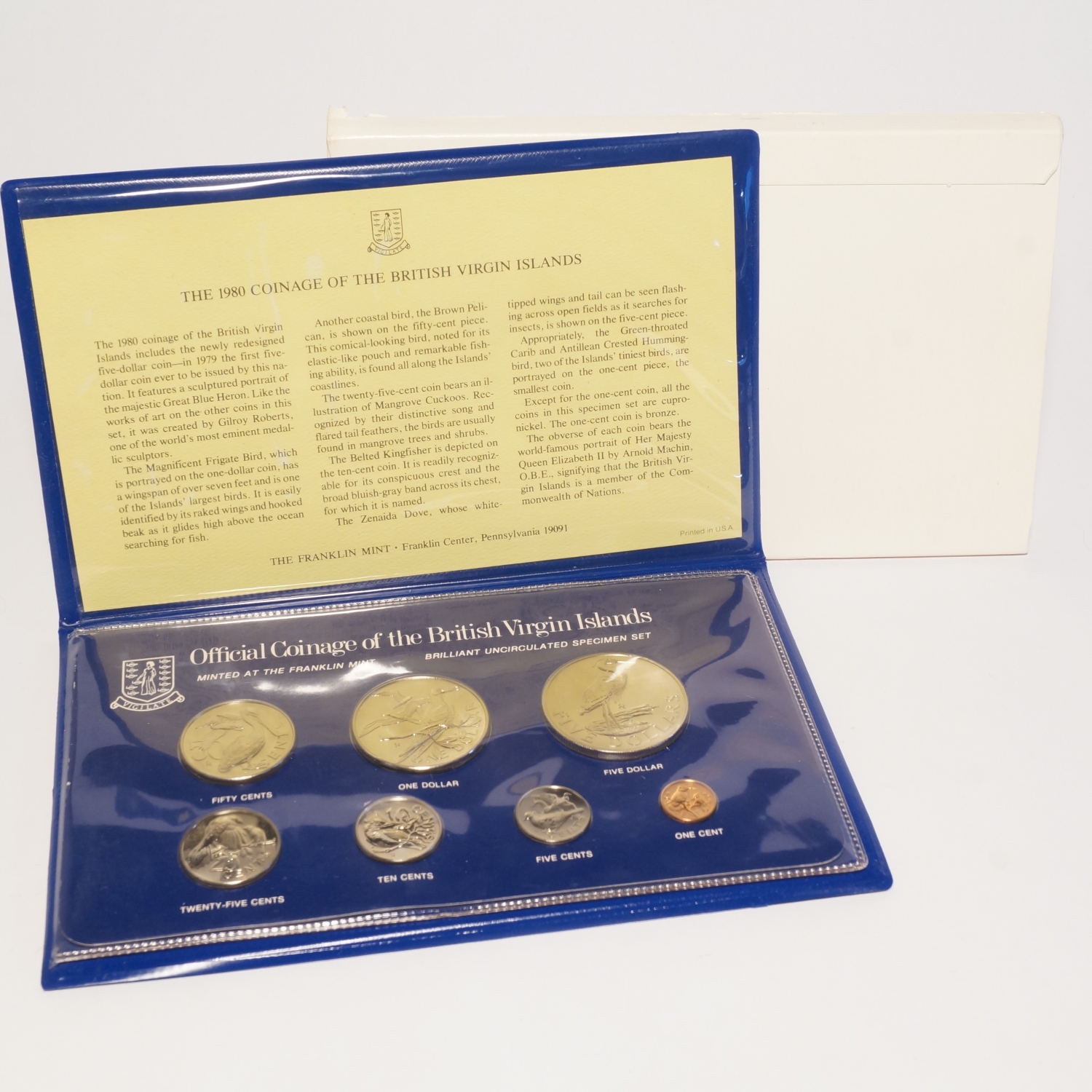 1973 First Coinage of the British Virgin Islands Specimen Set