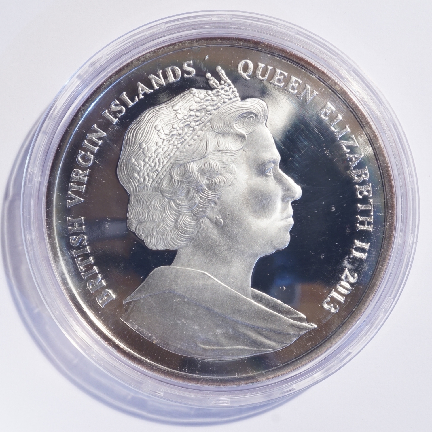 2013 British Virgin Islands 5oz Silver $30 Year of the Snake - Image 2