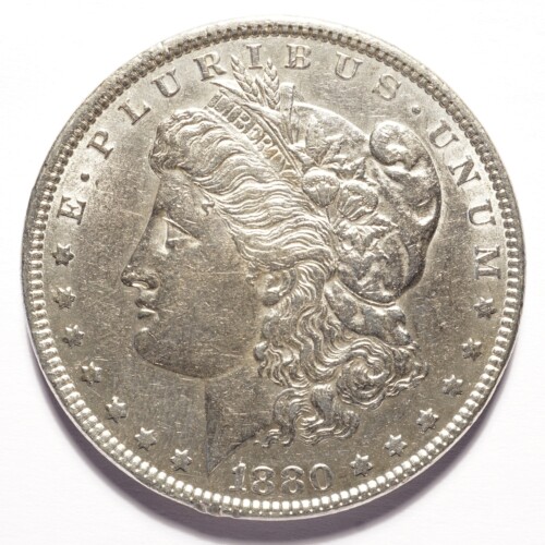 1880 Morgan Silver Dollar AU