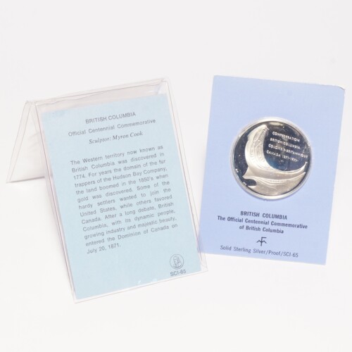 1871-1971 British Columbia Centennial Silver Commemorative