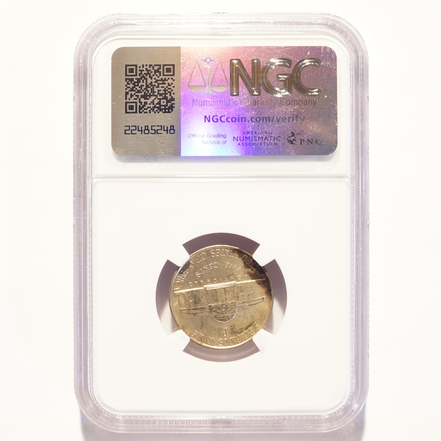 1942-P Jefferson Nickel Silver War Proof NGC PF65 - Image 2