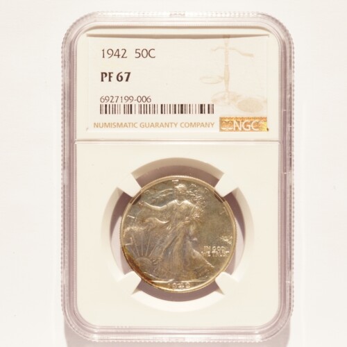 1942 Liberty Walking Silver Half Dollar Proof NGC PF67
