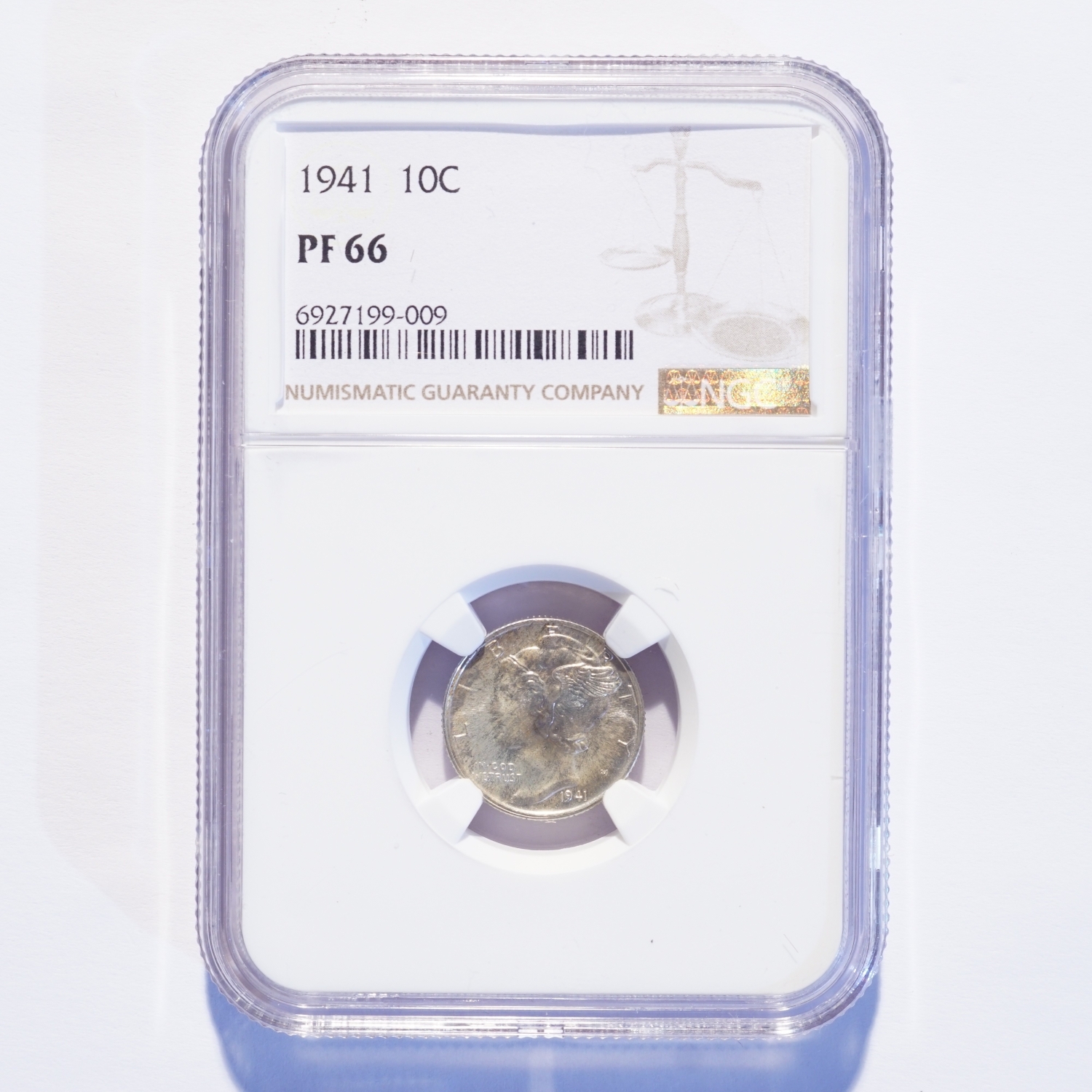 1941 Mercury Silver Dime Proof NGC PF66