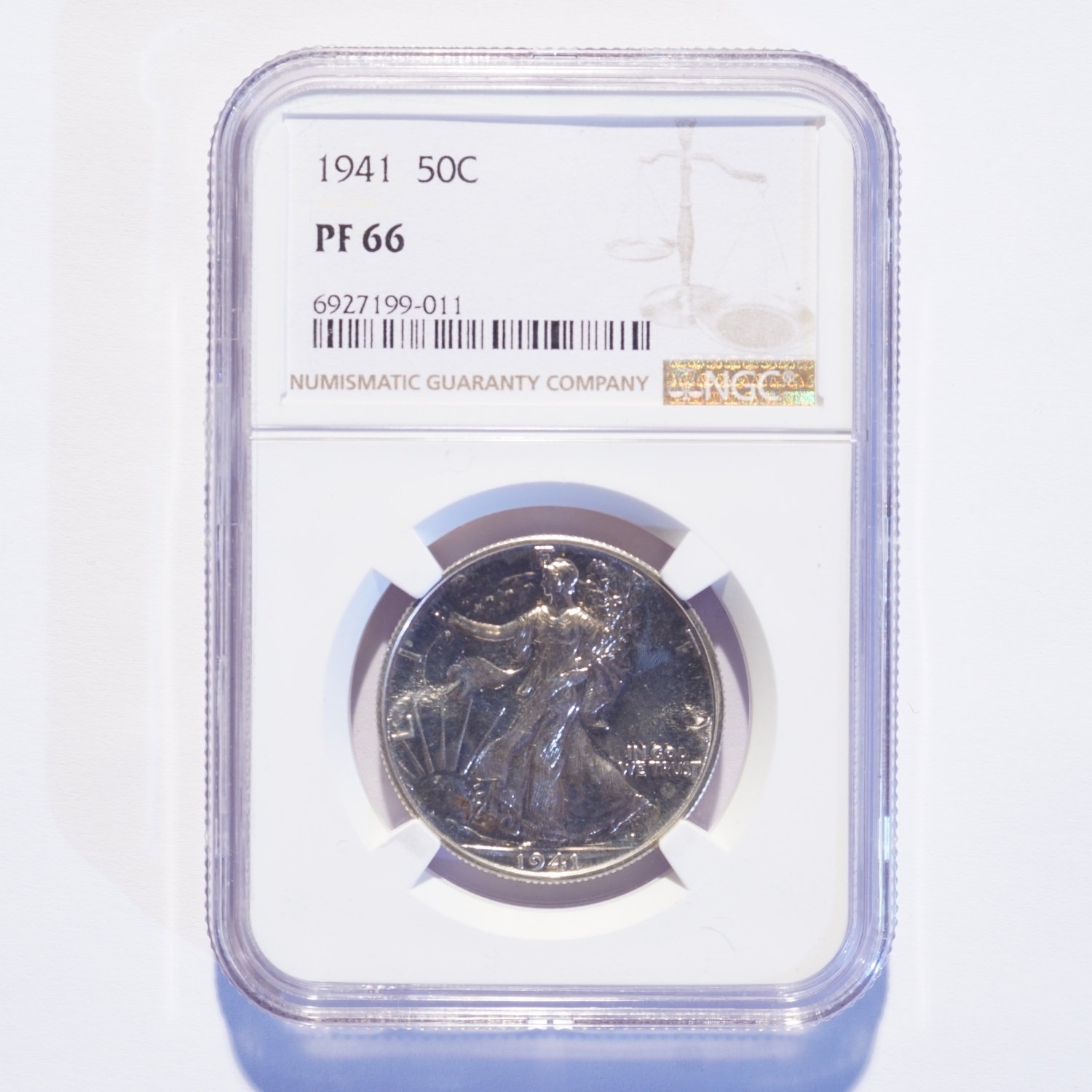 1941 Liberty Walking Silver Half Dollar Proof NGC PF66