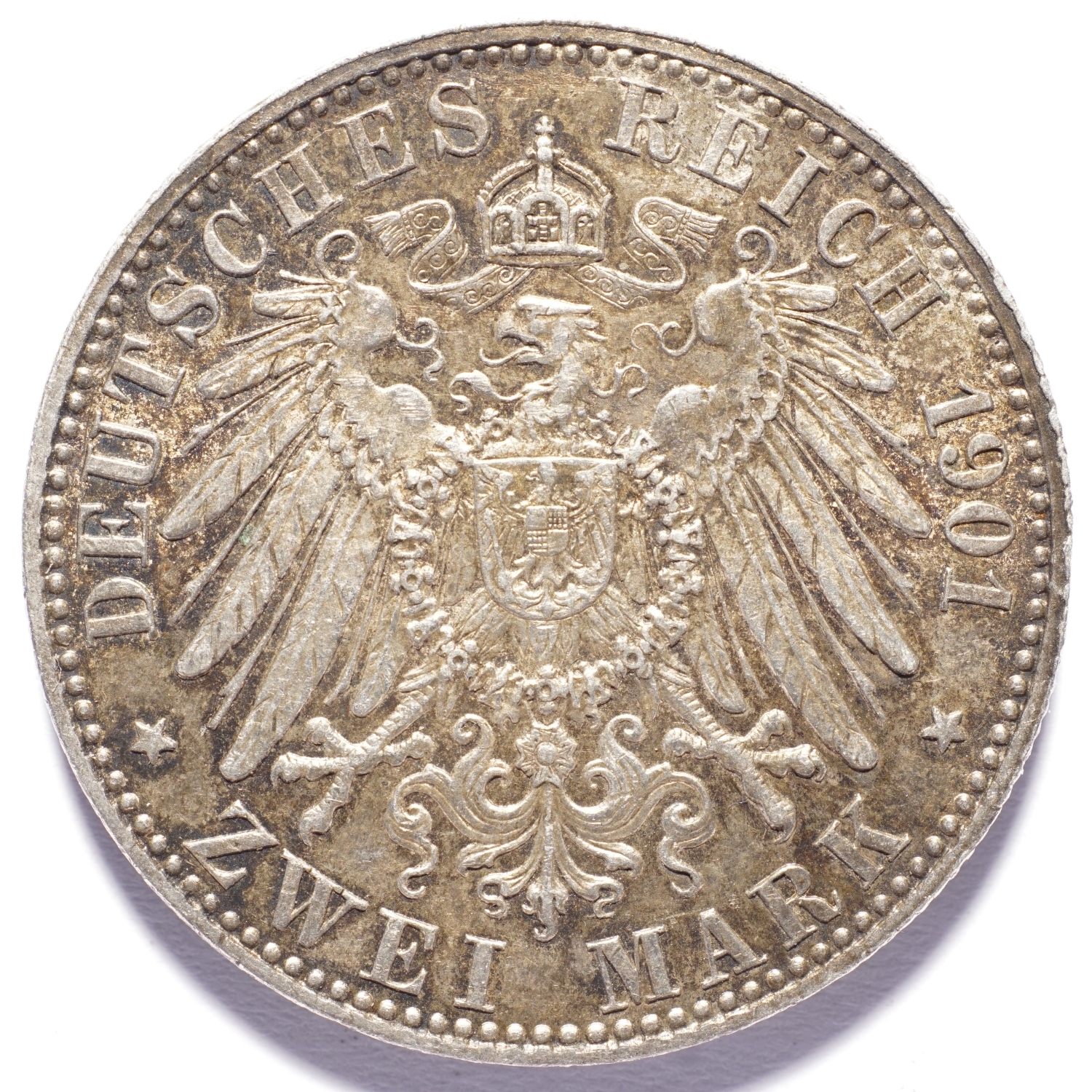 1901 German States PRUSSIA 2 Zwei Mark - Image 2