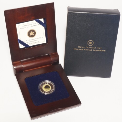 2011 Canada $5 Sterling Silver Niobium Full Buck Moon